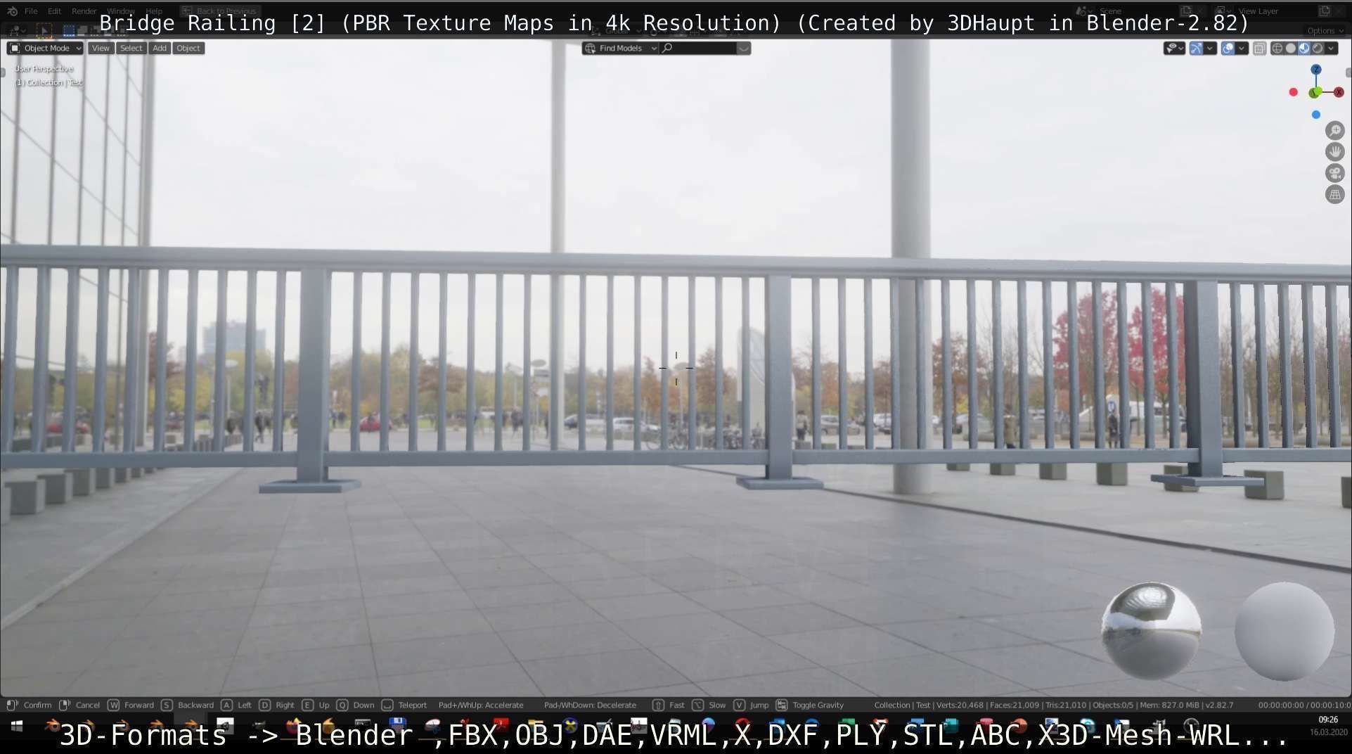 Bridge Railing Components 2 Low-poly 3D model_25