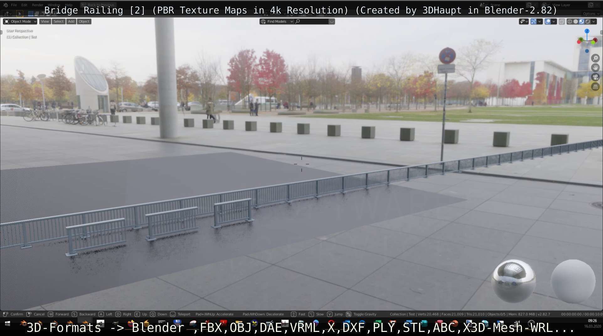 Bridge Railing Components 2 Low-poly 3D model_116