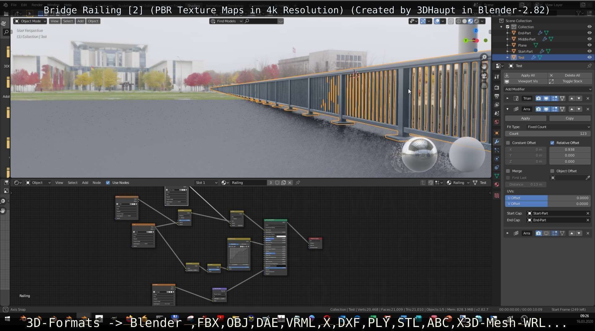 Bridge Railing Components 2 Low-poly 3D model_82
