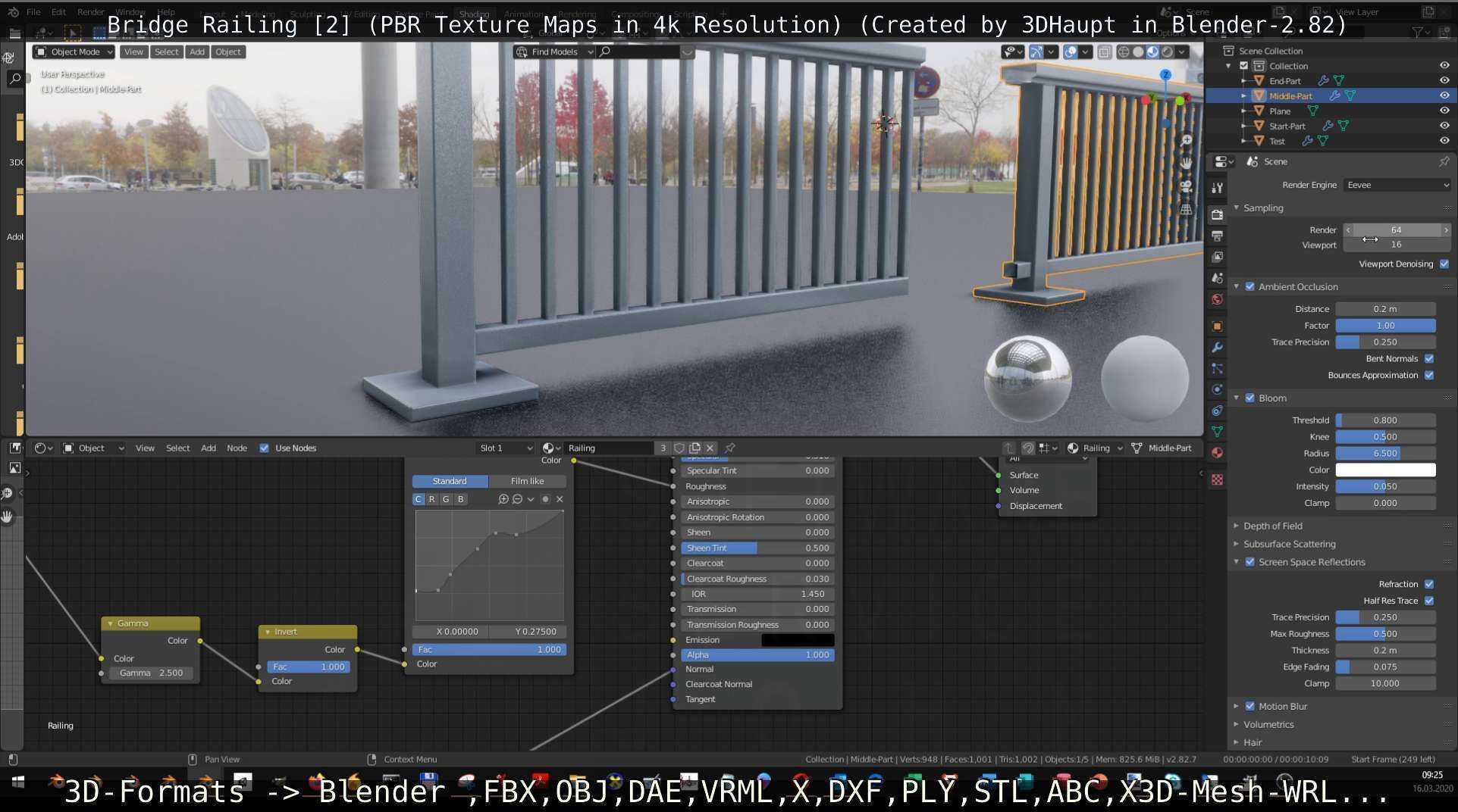 Bridge Railing Components 2 Low-poly 3D model_53