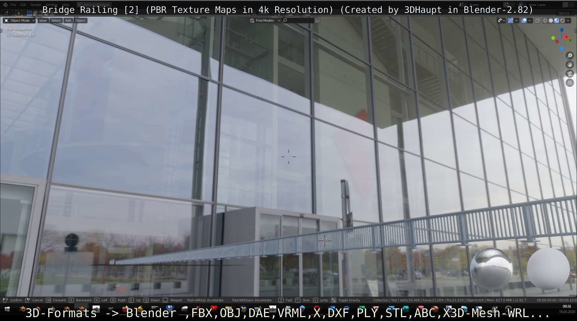 Bridge Railing Components 2 Low-poly 3D model_104