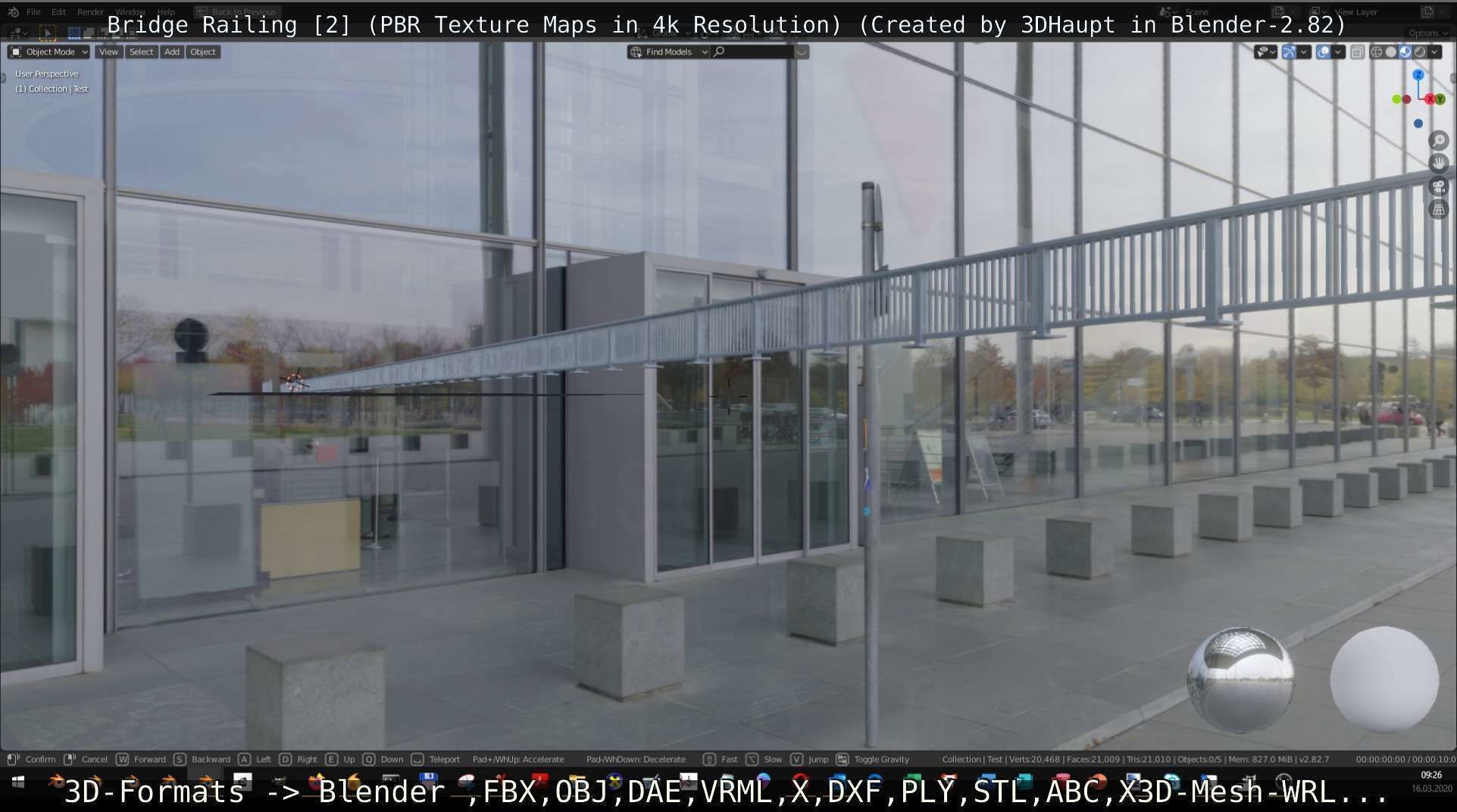 Bridge Railing Components 2 Low-poly 3D model_24