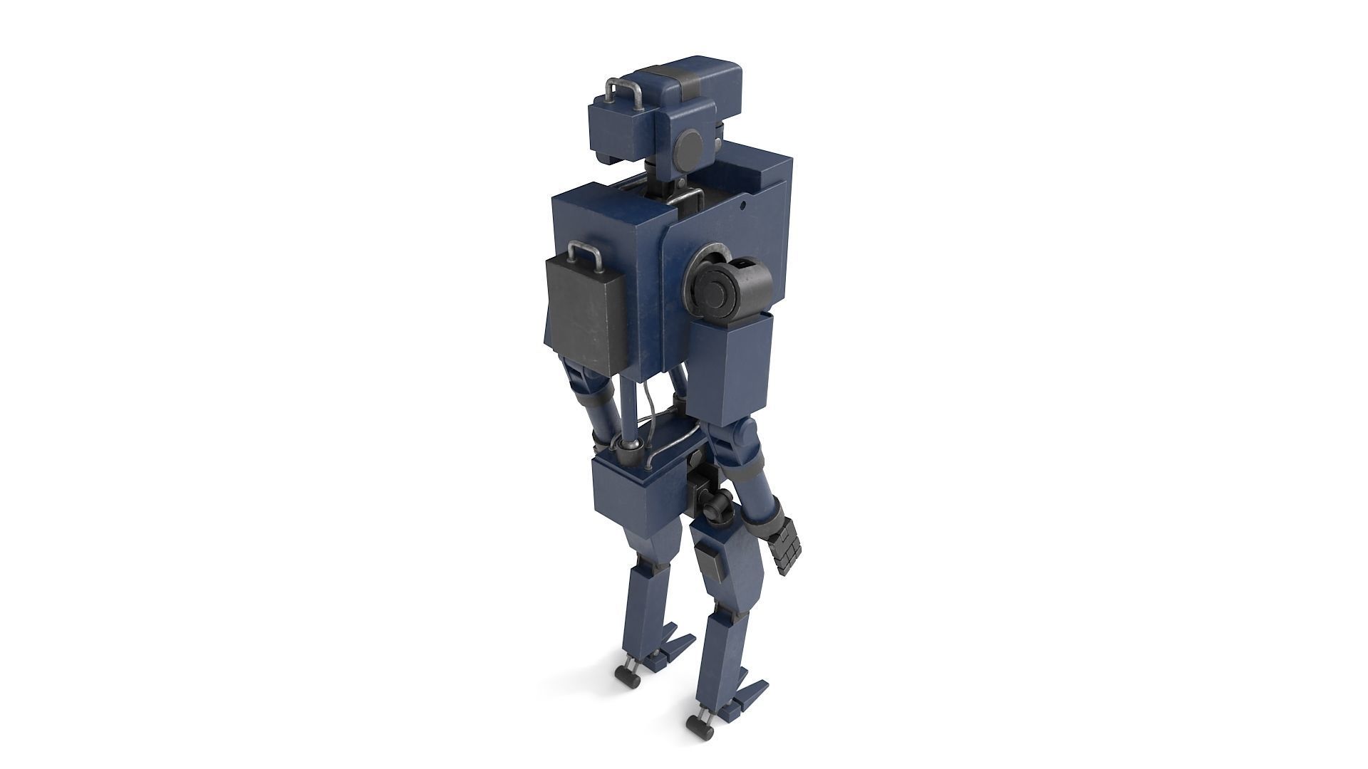 Blue Robot 3D model_10