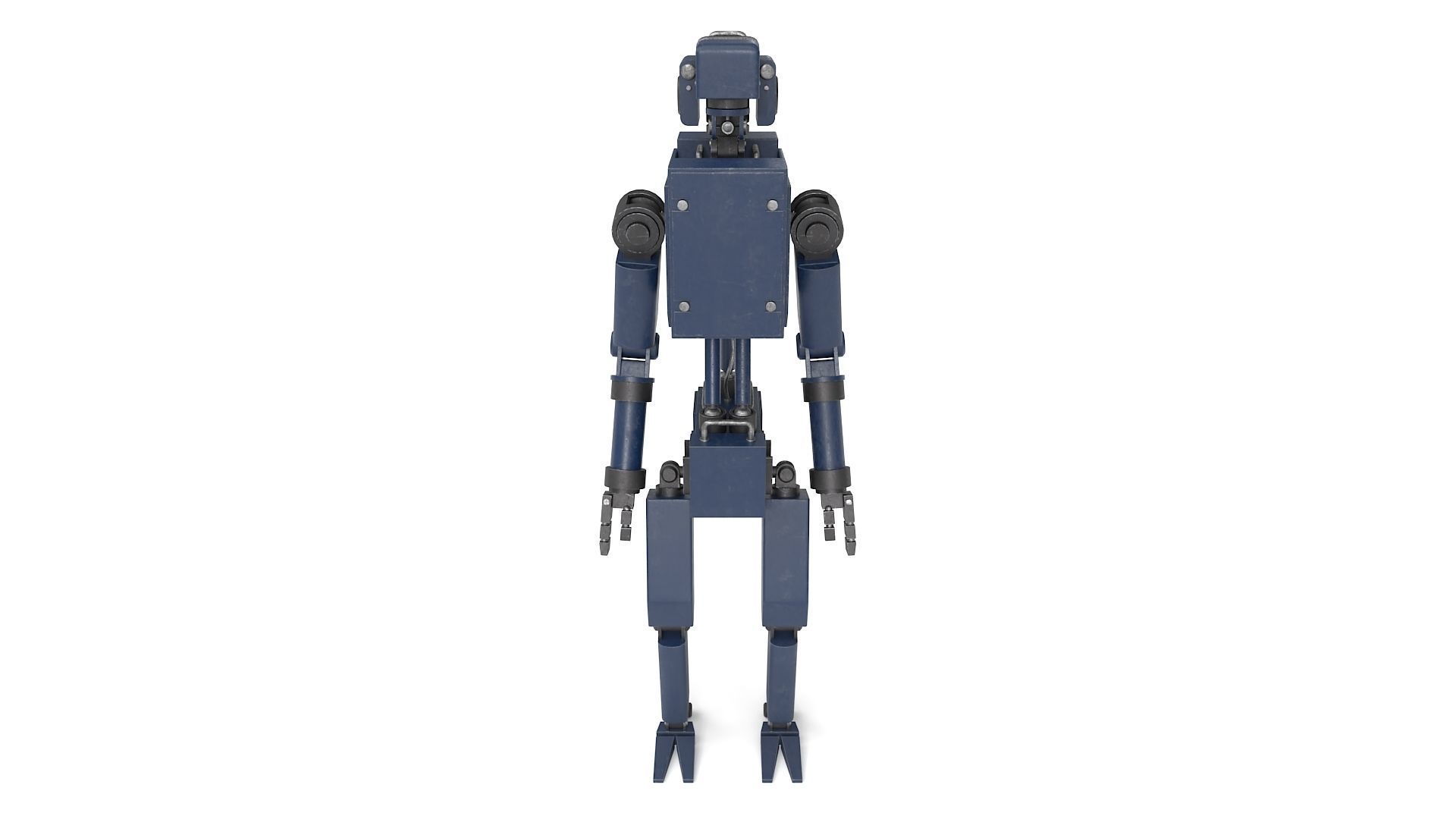 Blue Robot 3D model_12