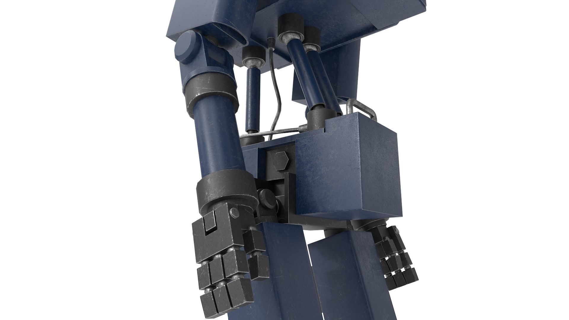 Blue Robot 3D model_16