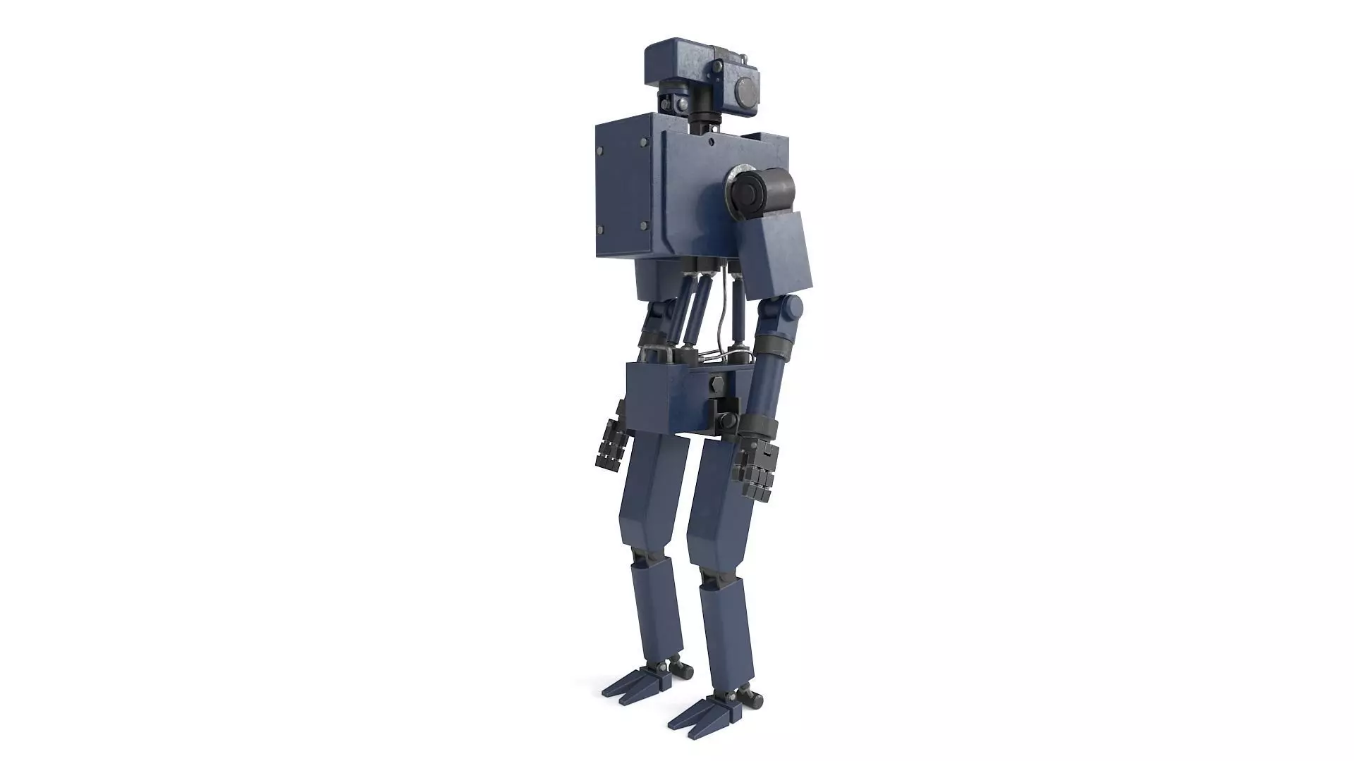 Blue Robot 3D model_0