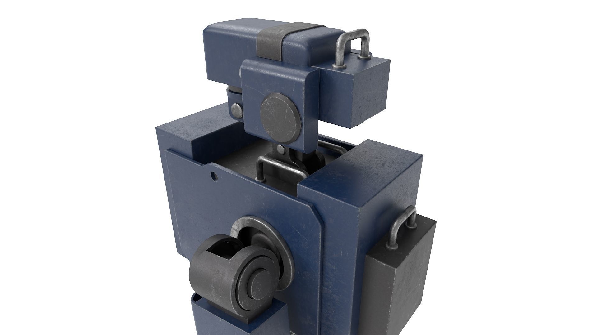 Blue Robot 3D model_18