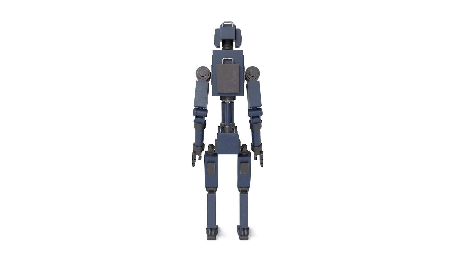 Blue Robot 3D model_14