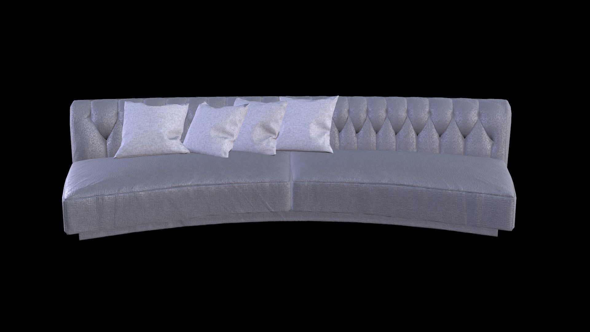 Sofa Circa Low-poly 3D model_1