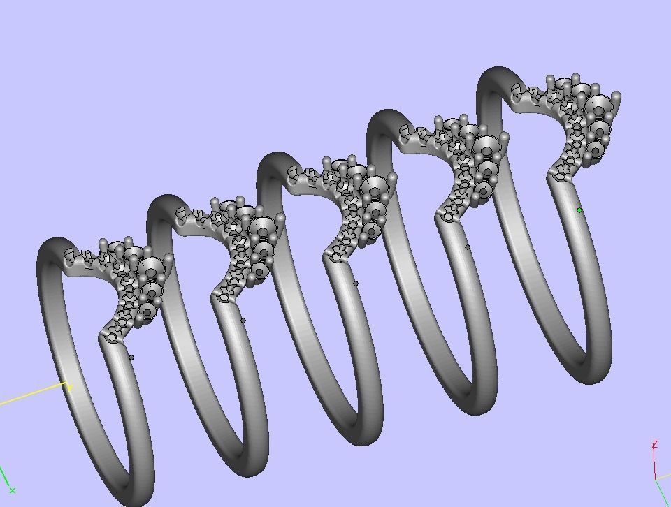 Match Band ring Rounded band ring Own design  3D print model_21