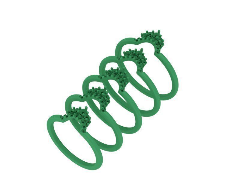 Match Band ring Rounded band ring Own design  3D print model_18