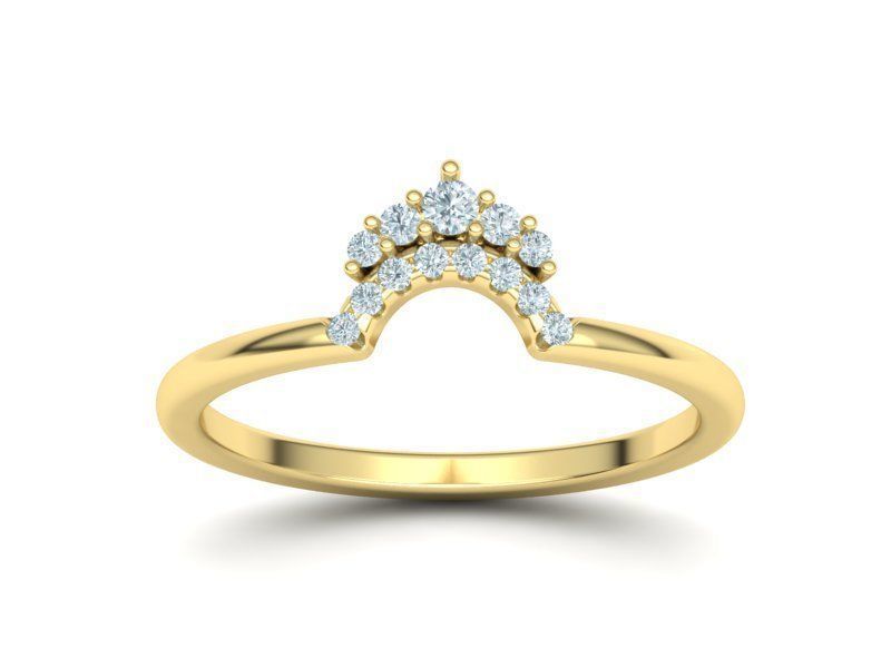 Match Band ring Rounded band ring Own design  3D print model_8