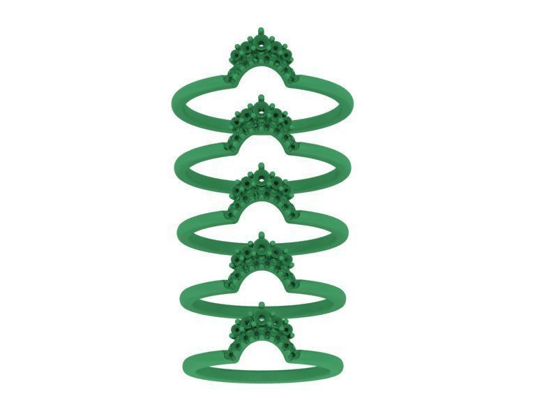 Match Band ring Rounded band ring Own design  3D print model_17