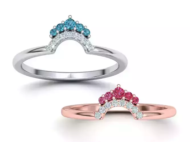 Match Band ring Rounded band ring Own design 