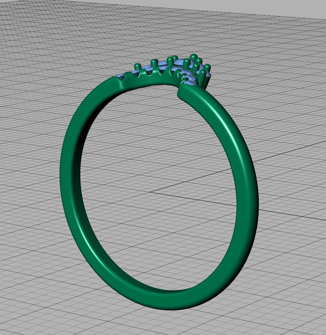 Match Band ring Rounded band ring Own design  3D print model_14