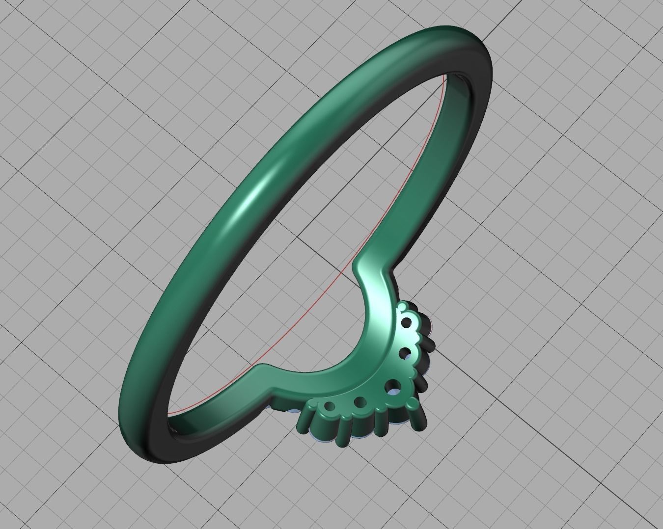 Match Band ring Rounded band ring Own design  3D print model_16