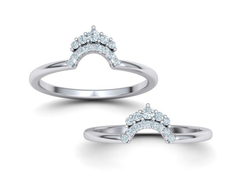 Match Band ring Rounded band ring Own design  3D print model_1