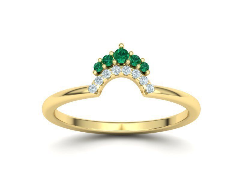 Match Band ring Rounded band ring Own design  3D print model_9