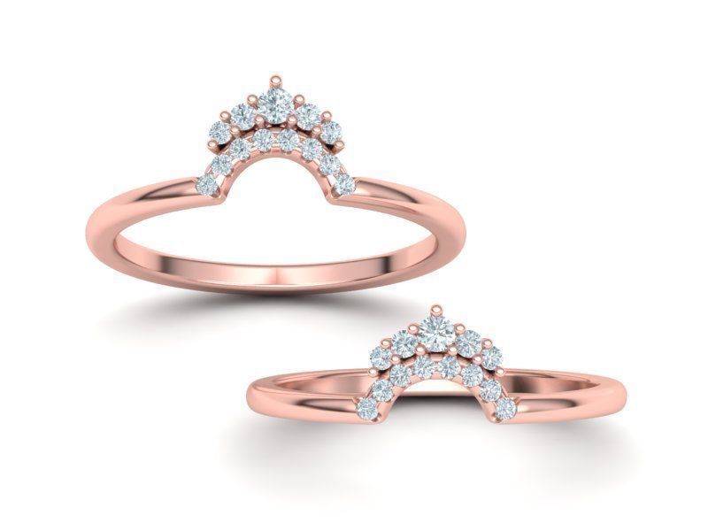 Match Band ring Rounded band ring Own design  3D print model_3