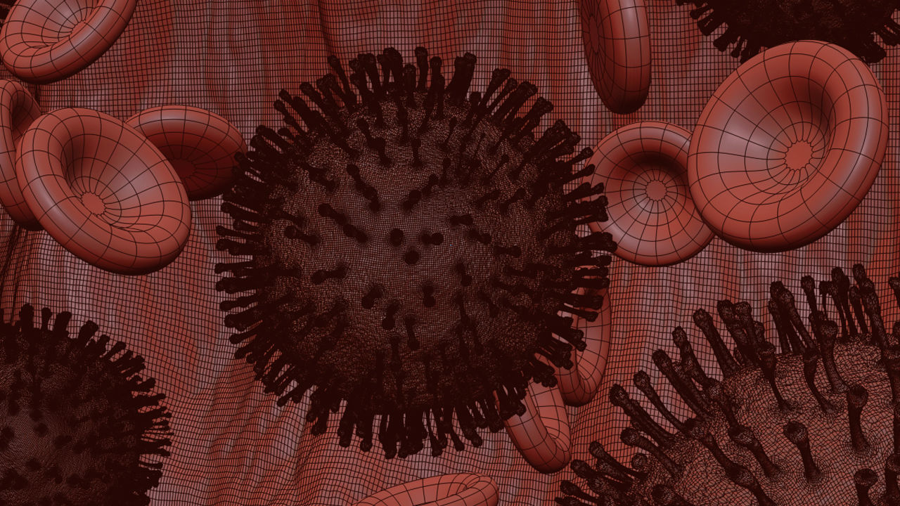Corona Virus 3D Scene 3D model_7