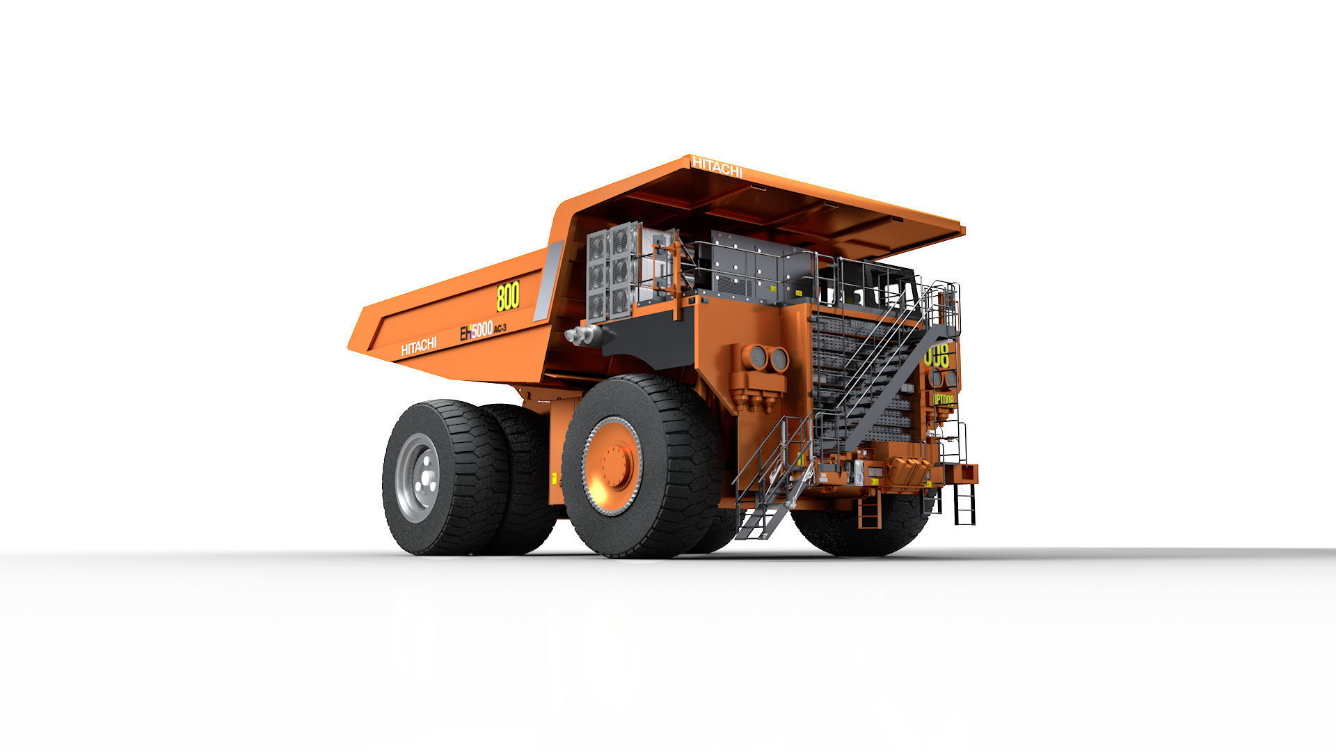 Rigged Hitachi Construction Machinery EH5000AC-3 Haul Truck 3D