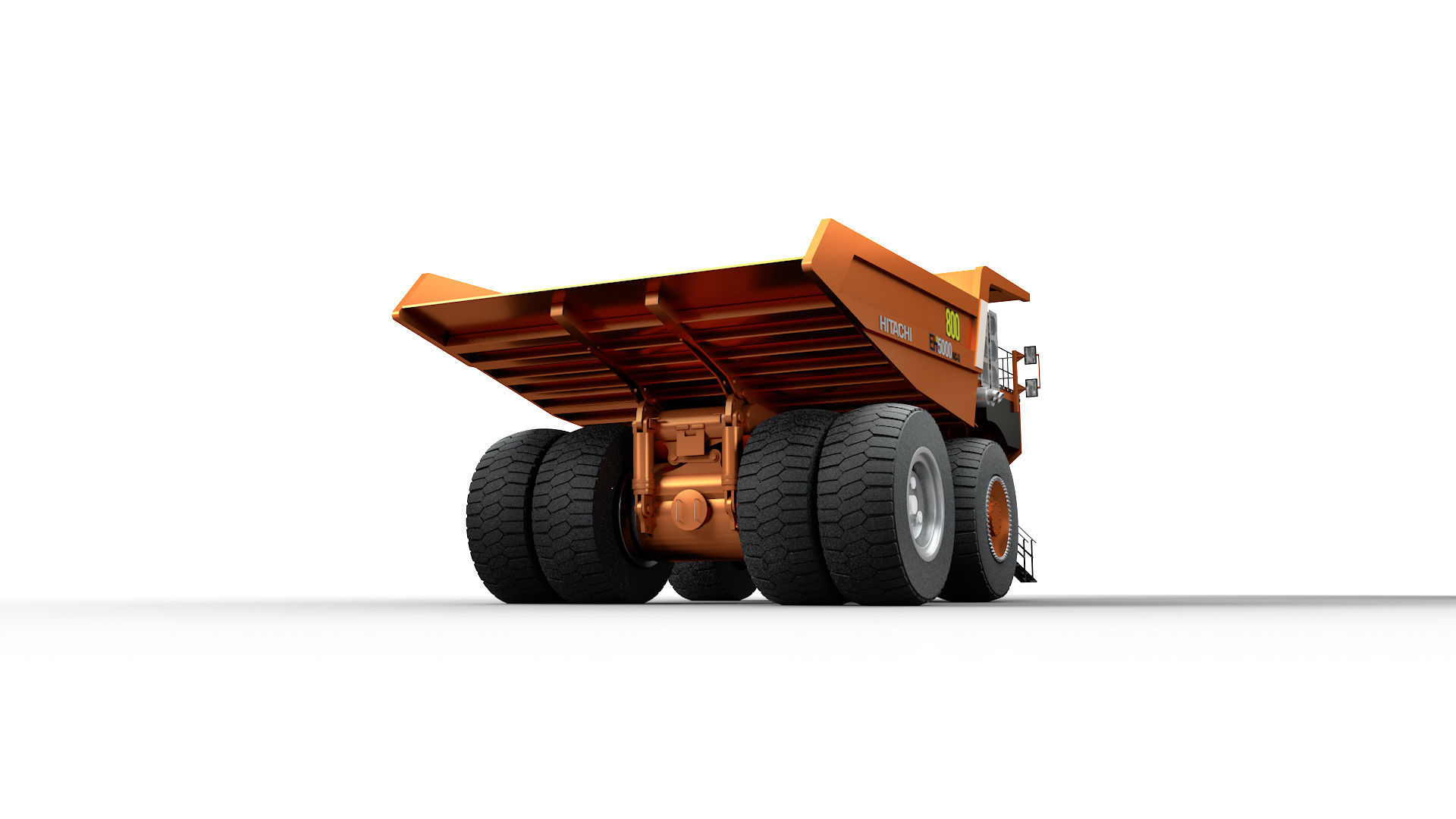 Rigged Hitachi Construction Machinery EH5000AC-3 Haul Truck 3D