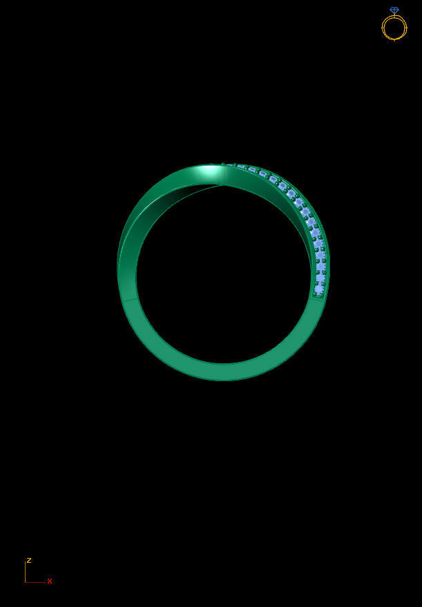 STYLE ELEGANT SIMPLE DECENT RING 3D print model_4