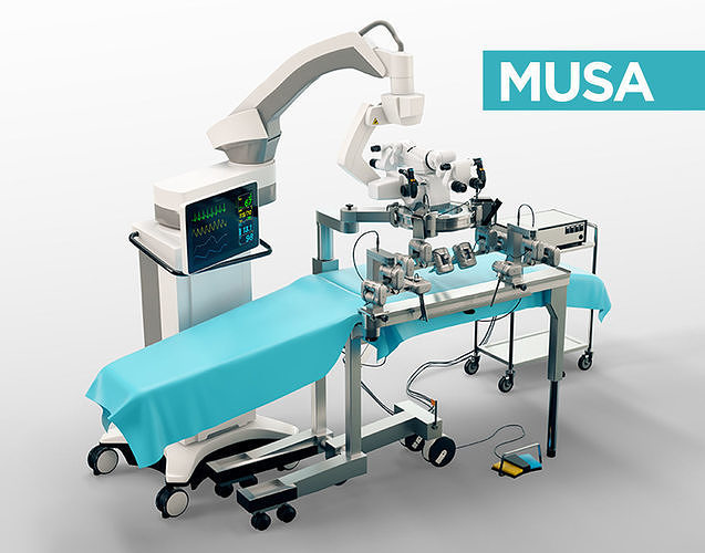 MUSA - robot assisted micro surgery medical machine 3D model