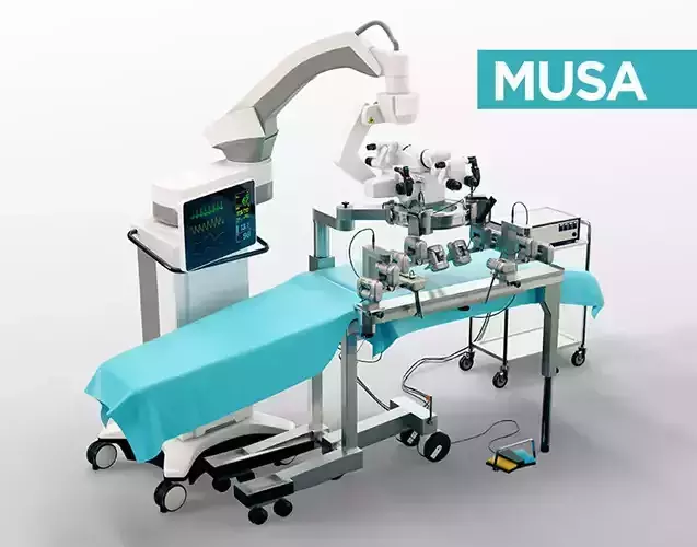 MUSA - robot assisted micro surgery medical machine 3D model