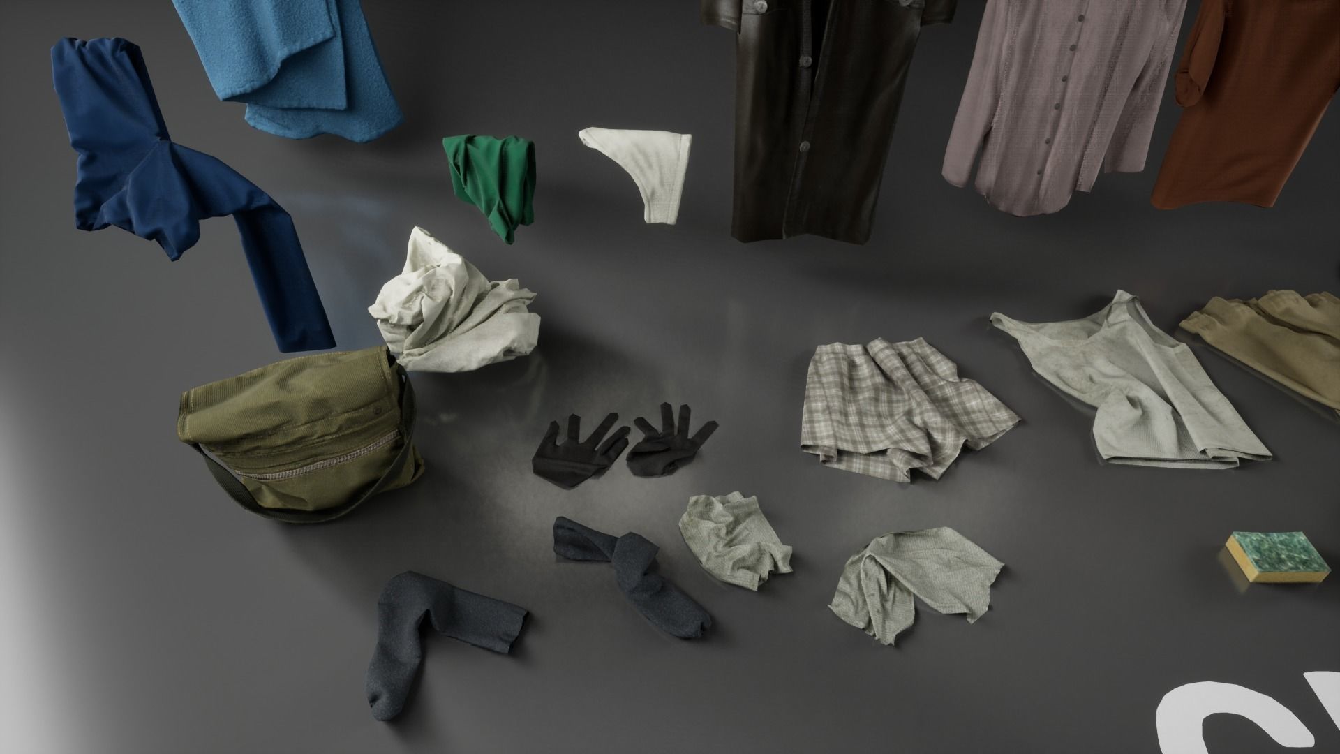Post Soviet Cloth UE4 Low-poly 3D model_2