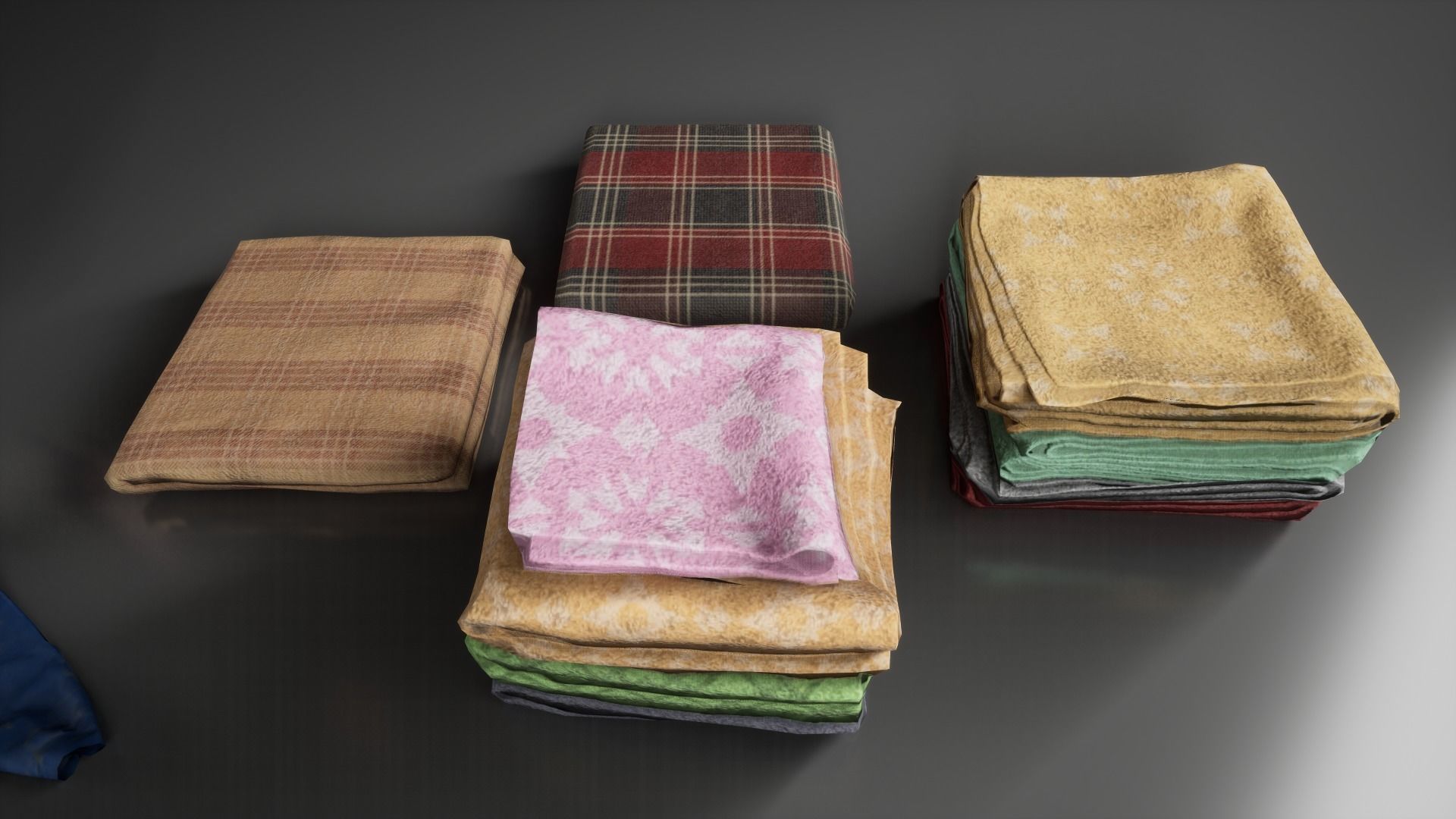 Post Soviet Cloth UE4 Low-poly 3D model_3