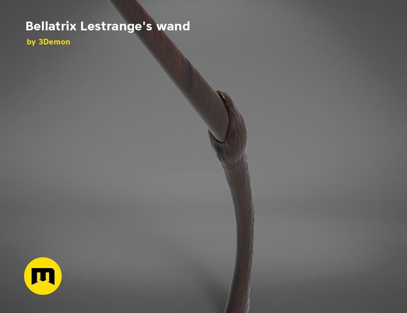 Wand of Bellatrix Lestrange 3D print model_1