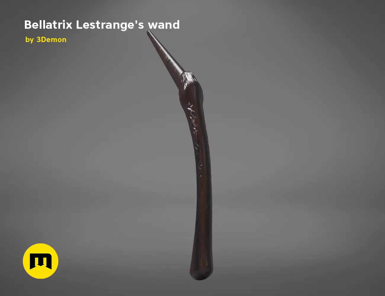 Wand of Bellatrix Lestrange 3D print model_0