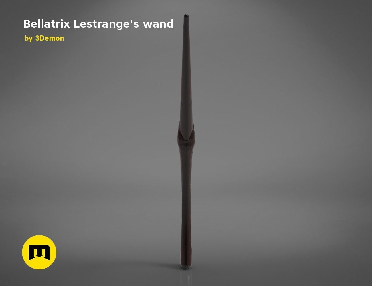 Wand of Bellatrix Lestrange 3D print model_5