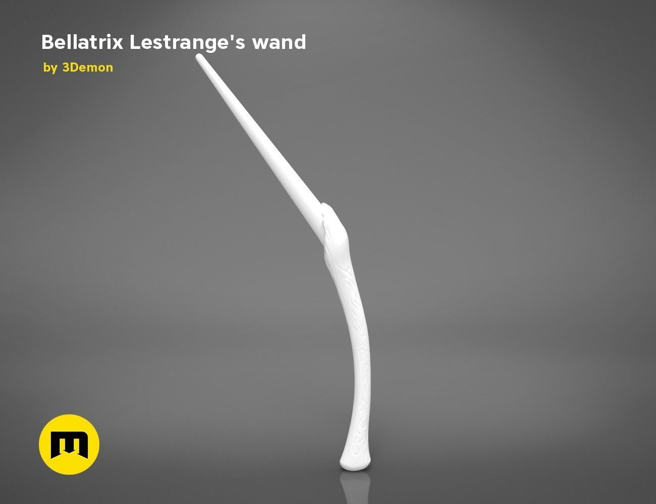 Wand of Bellatrix Lestrange 3D print model_12
