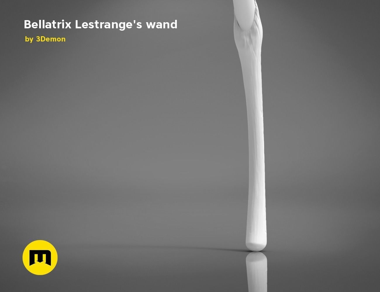 Wand of Bellatrix Lestrange 3D print model_10