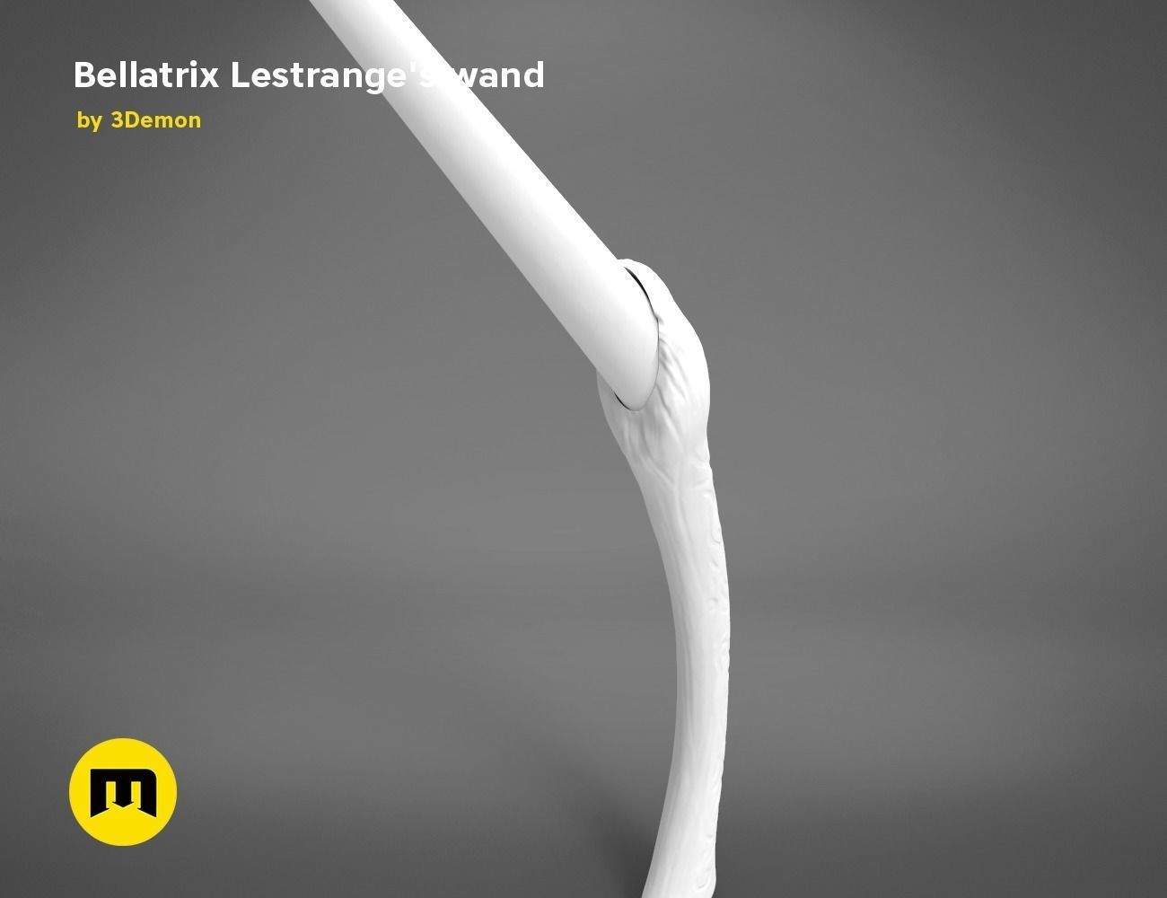 Wand of Bellatrix Lestrange 3D print model_8