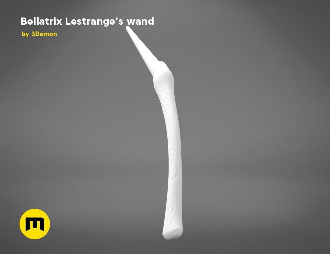 Wand of Bellatrix Lestrange 3D print model_7