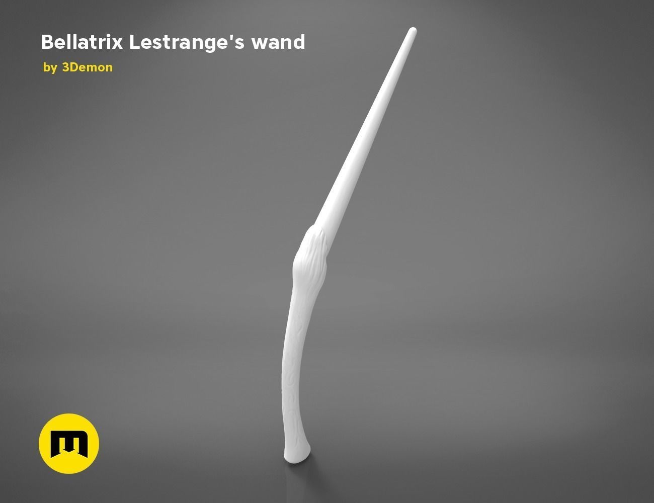 Wand of Bellatrix Lestrange 3D print model_11