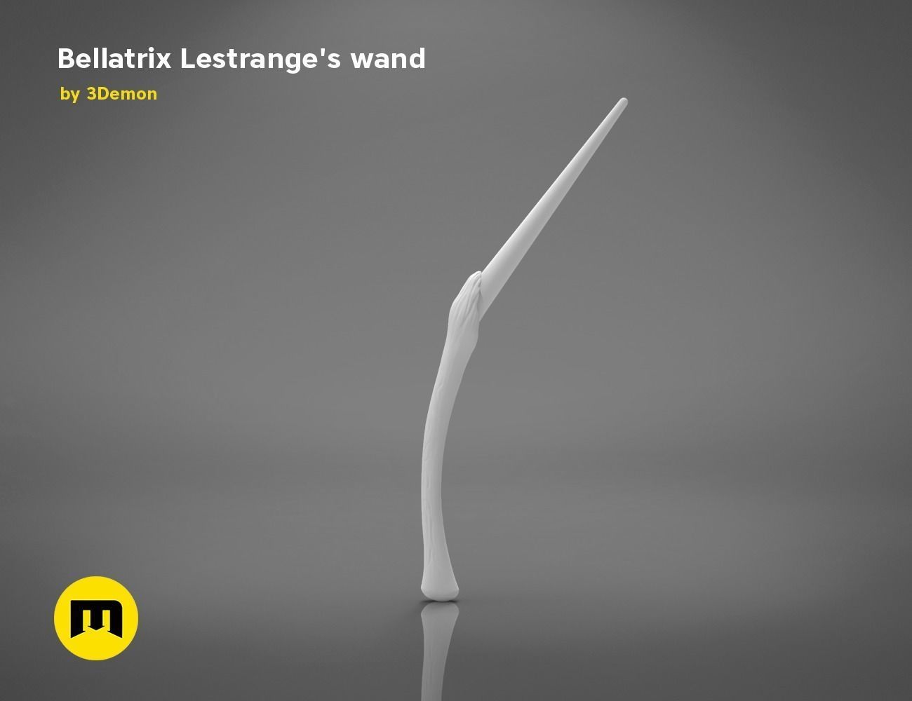 Wand of Bellatrix Lestrange 3D print model_13