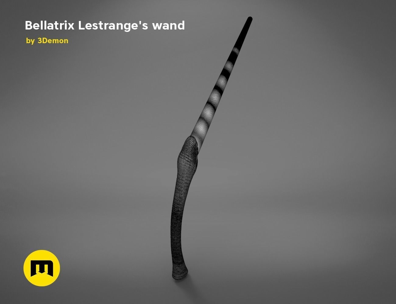 Wand of Bellatrix Lestrange 3D print model_18