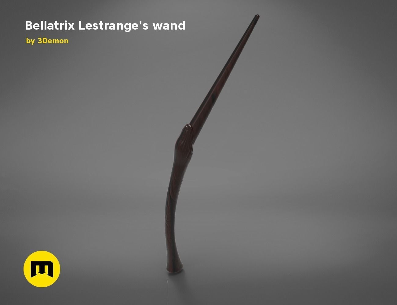 Wand of Bellatrix Lestrange 3D print model_19