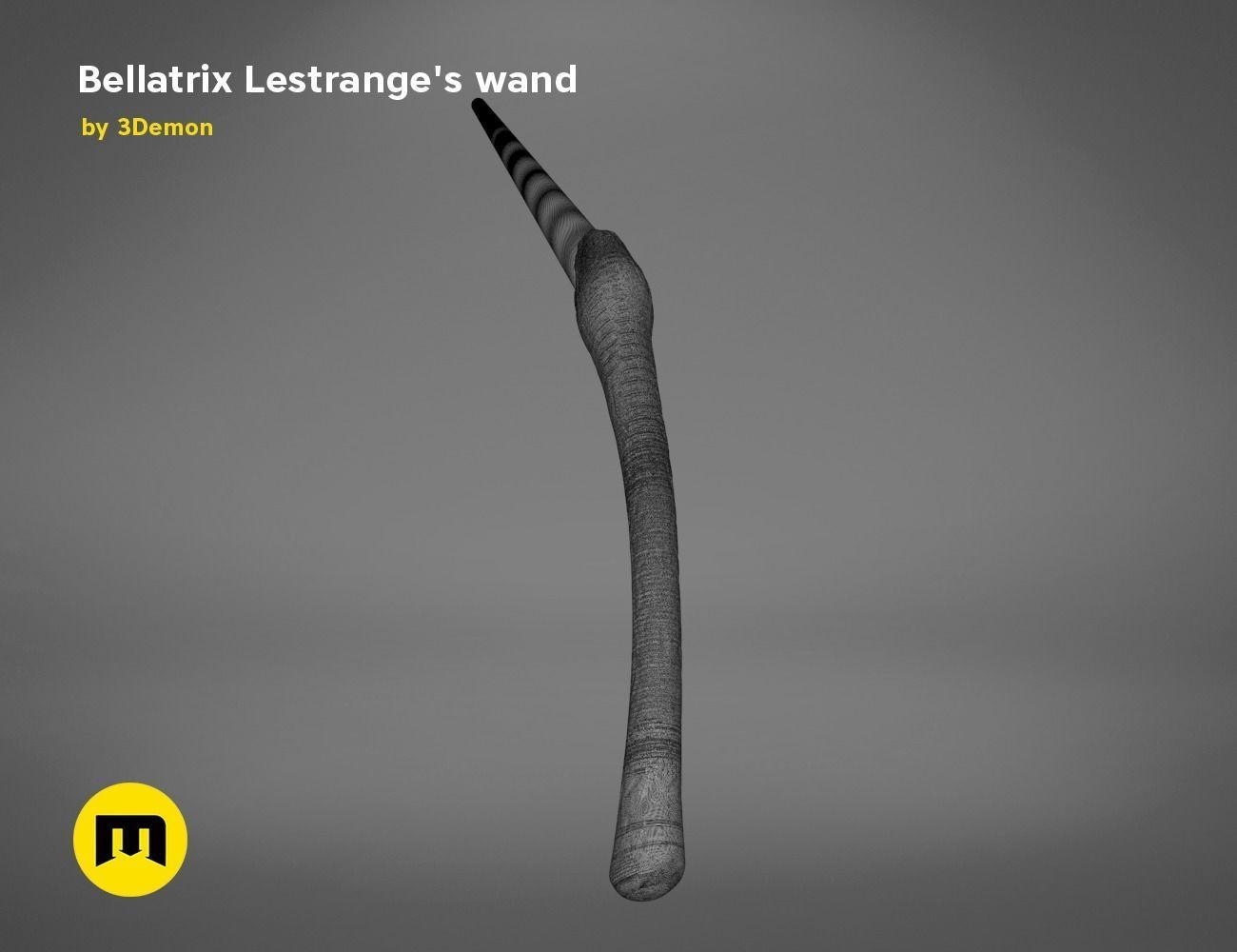 Wand of Bellatrix Lestrange 3D print model_15