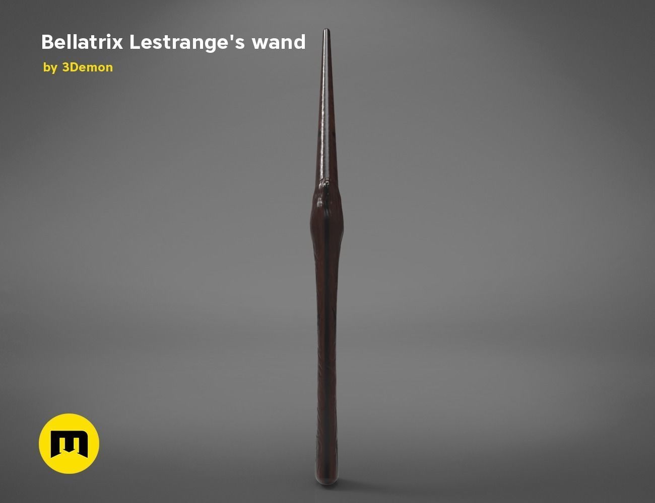 Wand of Bellatrix Lestrange 3D print model_2