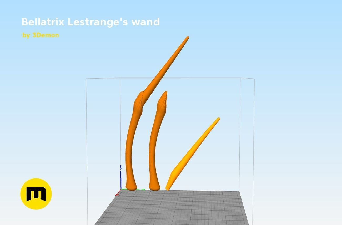 Wand of Bellatrix Lestrange 3D print model_6