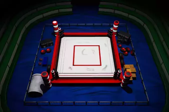 Mini Arena  Low-poly 3D model