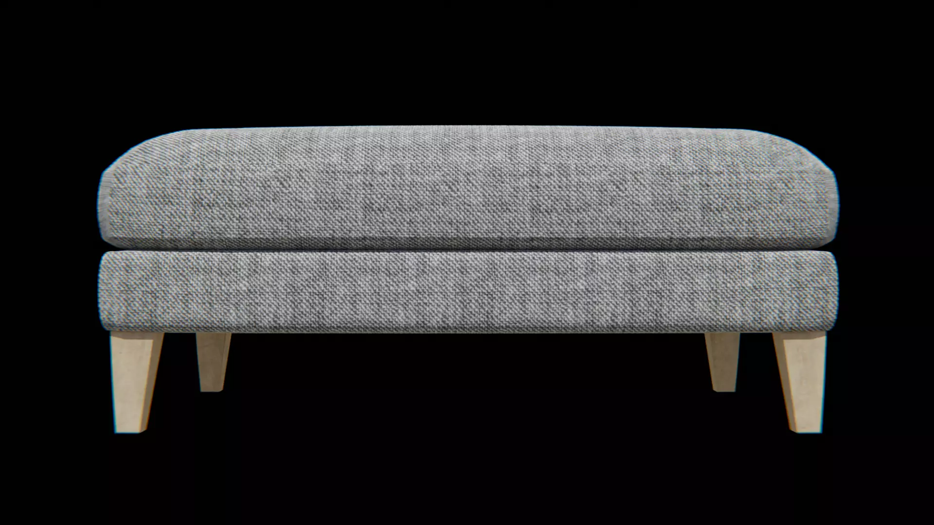 Ottoman-chair version v-02 Low-poly 3D model