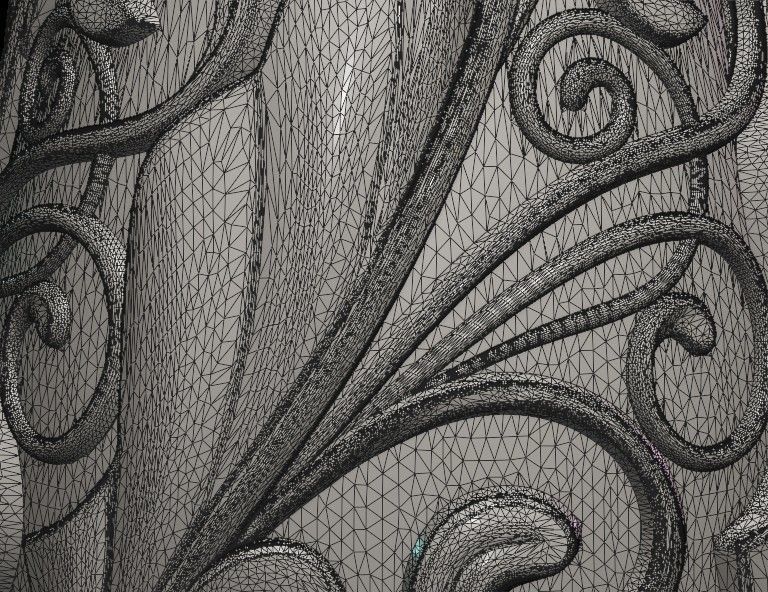 Scrollwork Vase 3D print model_12