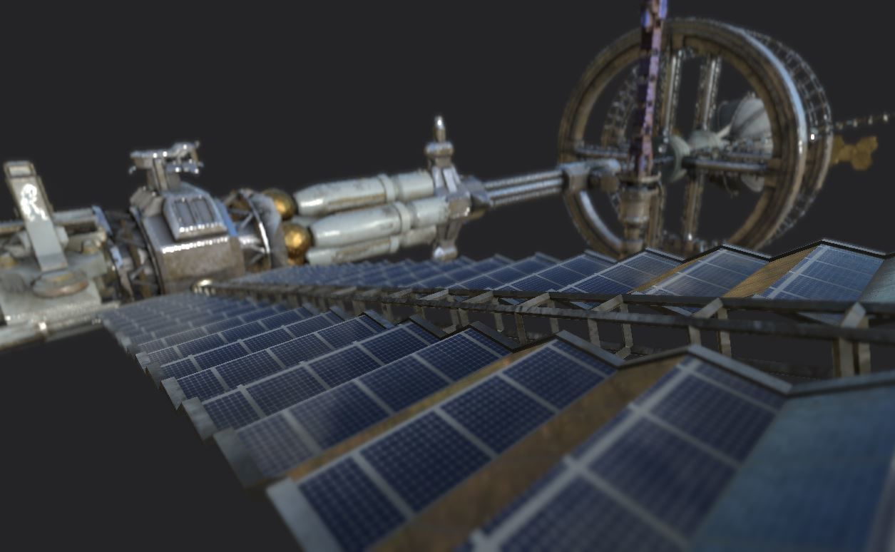 Space Station PBR-Gameready Low-poly 3D model_4
