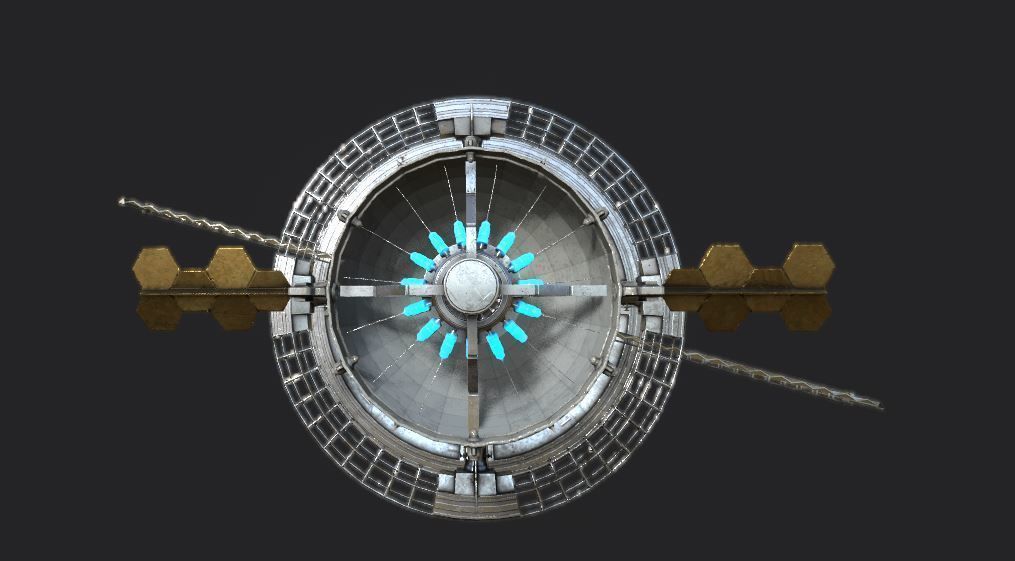 Space Station PBR-Gameready Low-poly 3D model_3